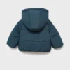 Anorak avec capuche effet peau lainée