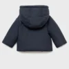 Anorak avec capuche effet peau lainée