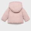 Anorak avec capuche effet peau lainée