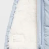 Anorak avec capuche effet peau lainée