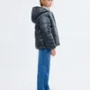 Anorak à capuche bicolore