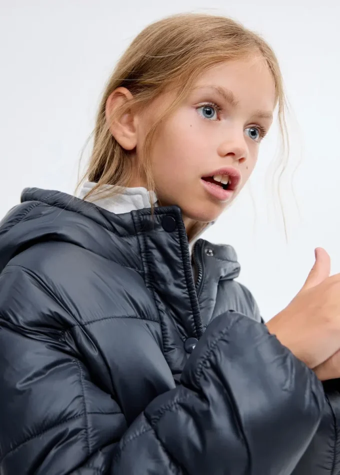 Anorak à capuche bicolore