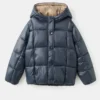 Anorak à capuche bicolore