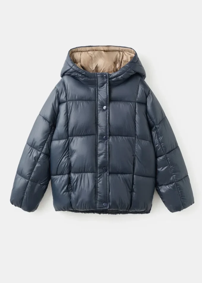 Anorak à capuche bicolore