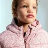 Anorak à capuche à motif floral