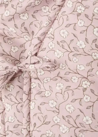 Anorak à doublure en peau lainée à motif floral