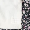 Anorak à imprimé floral effet fourrure