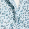Anorak à imprimé floral effet fourrure