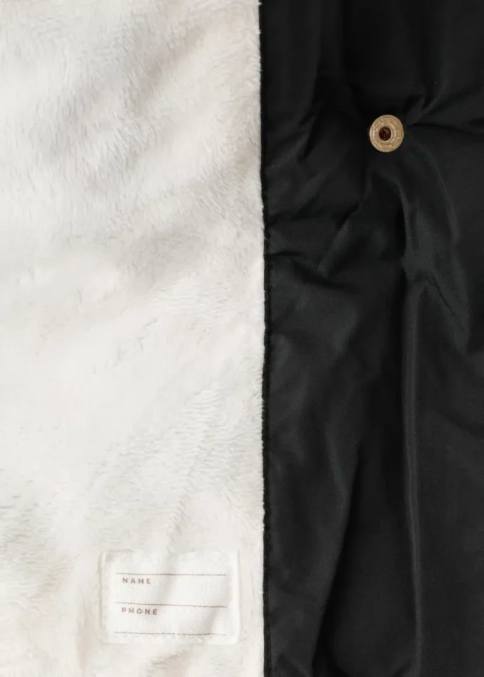 Anorak long avec doublure effet fourrure