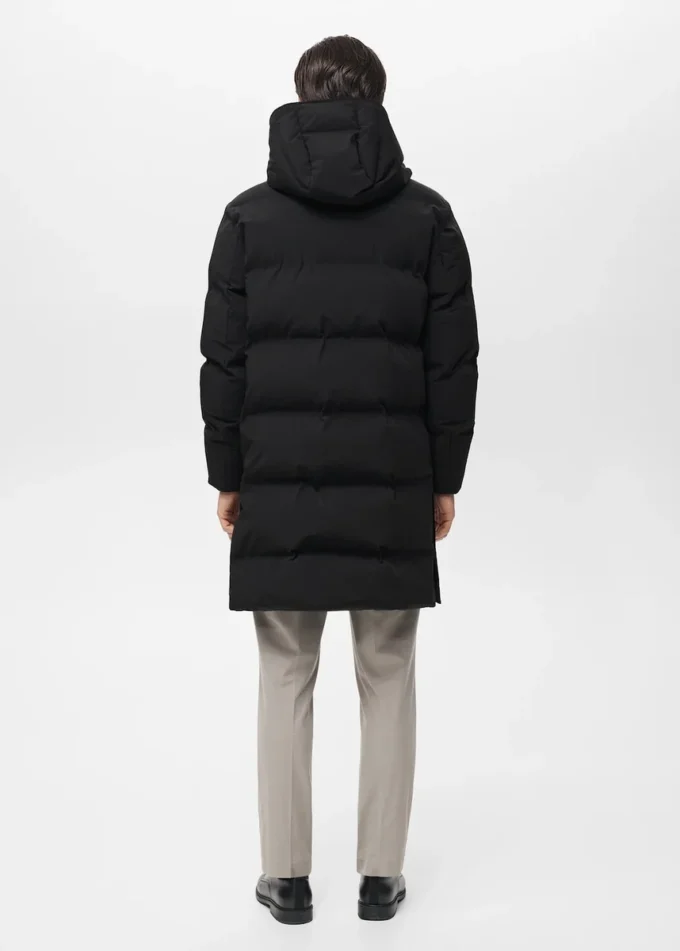 Anorak long imperméable avec rembourrage Thermolite®