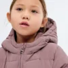 Anorak long rembourré avec capuche