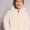 Anorak long rembourré avec capuche