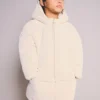 Anorak long rembourré avec capuche