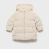 Anorak long rembourré avec capuche