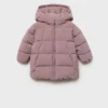 Anorak long rembourré avec capuche