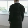Anorak matelassé ajusté avec capuche