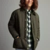 Anorak matelassé avec col chemise