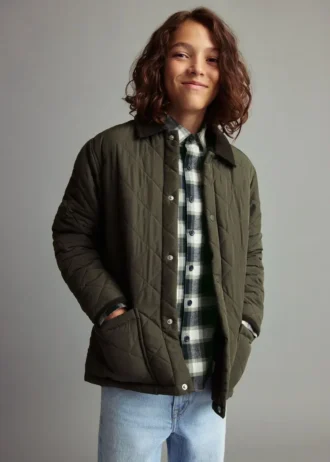Anorak matelassé avec col chemise