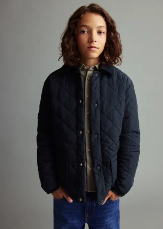 Anorak matelassé avec col chemise