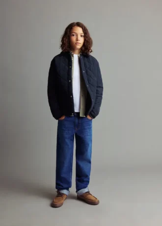 Anorak matelassé avec col chemise