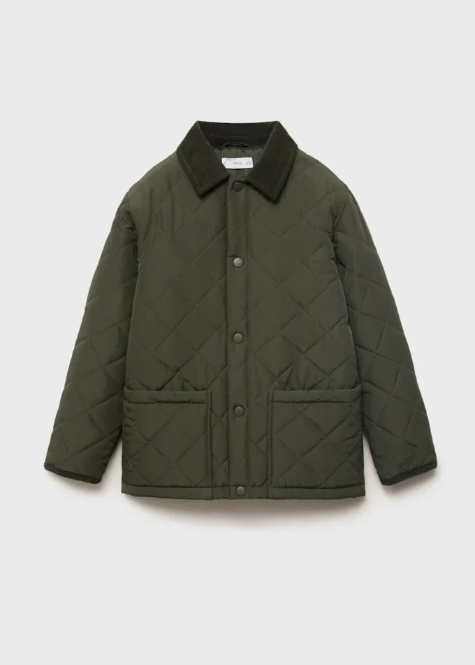 Anorak matelassé avec col chemise