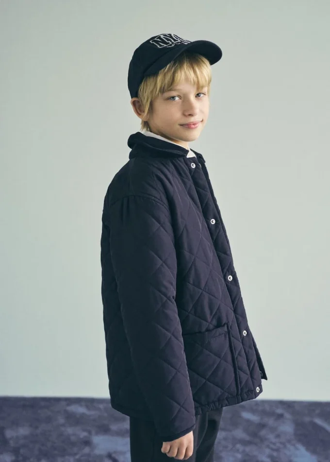 Anorak matelassé avec col chemise