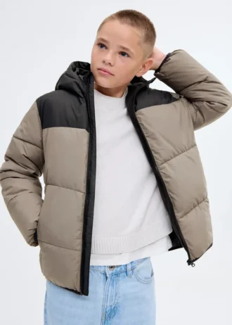 Anorak matelassé bicolore