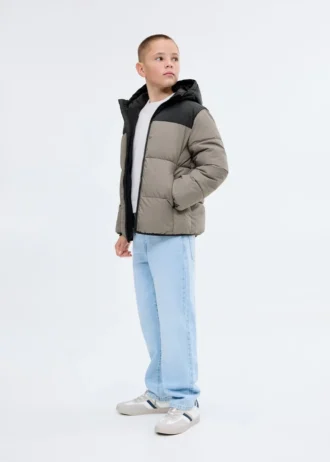 Anorak matelassé bicolore