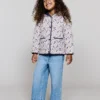 Anorak matelassé à imprimé floral