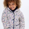 Anorak matelassé à imprimé floral