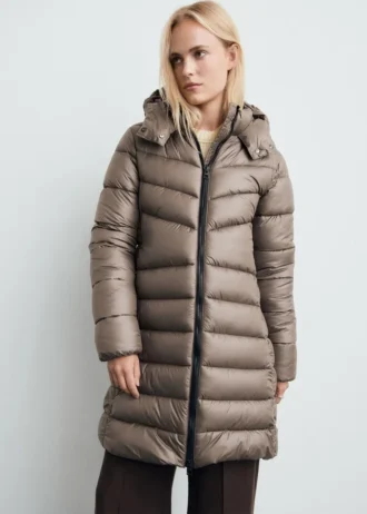 Anorak matelassé mi-long à capuche