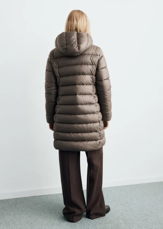 Anorak matelassé mi-long à capuche