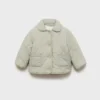 Anorak rembourré avec doublure en peau lainée