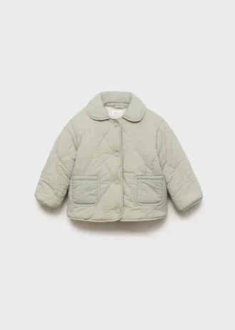 Anorak rembourré avec doublure en peau lainée