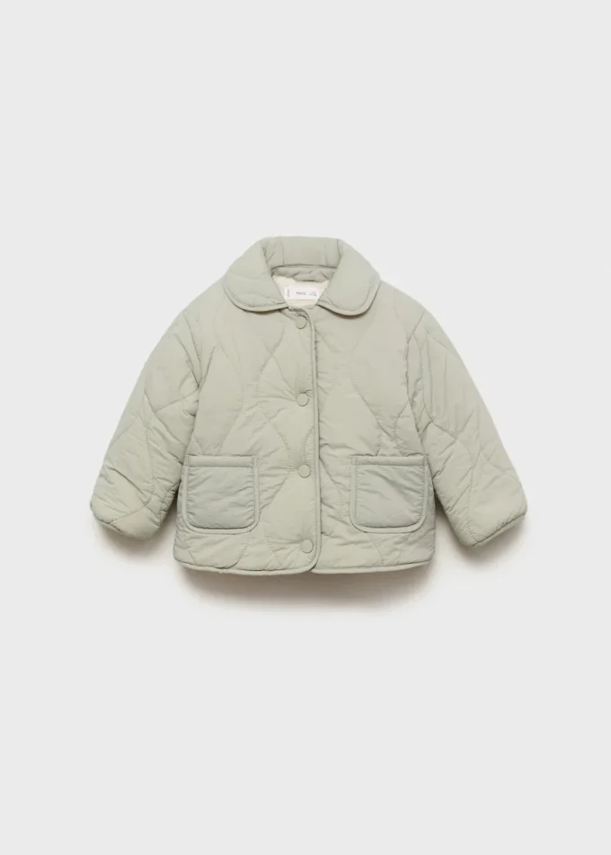 Anorak rembourré avec doublure en peau lainée