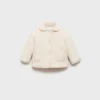Anorak rembourré avec doublure en peau lainée