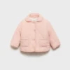 Anorak rembourré avec doublure en peau lainée