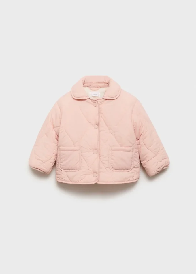 Anorak rembourré avec doublure en peau lainée