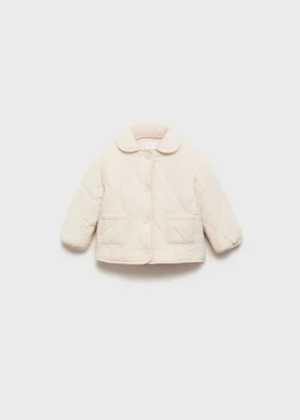 Anorak rembourré avec doublure en peau lainée