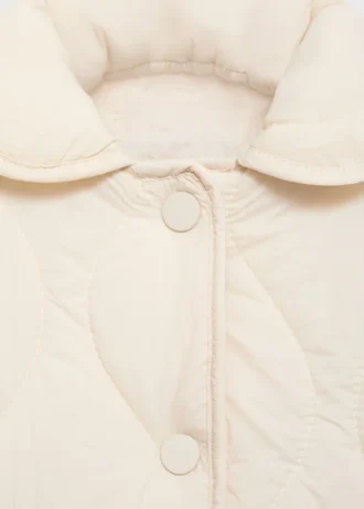 Anorak rembourré avec doublure en peau lainée