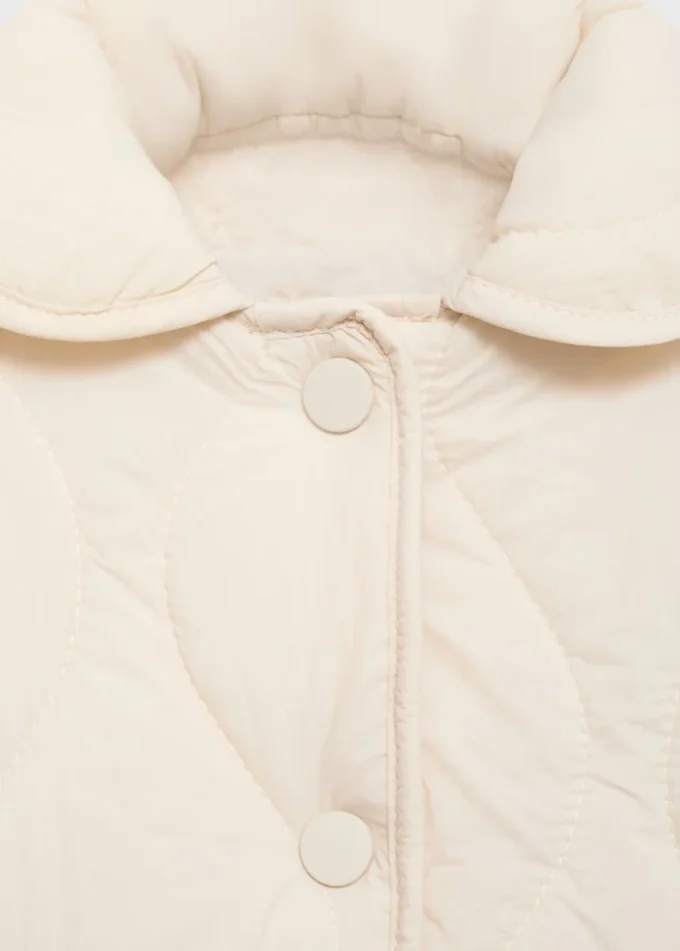 Anorak rembourré avec doublure en peau lainée