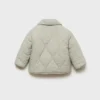 Anorak rembourré avec doublure en peau lainée