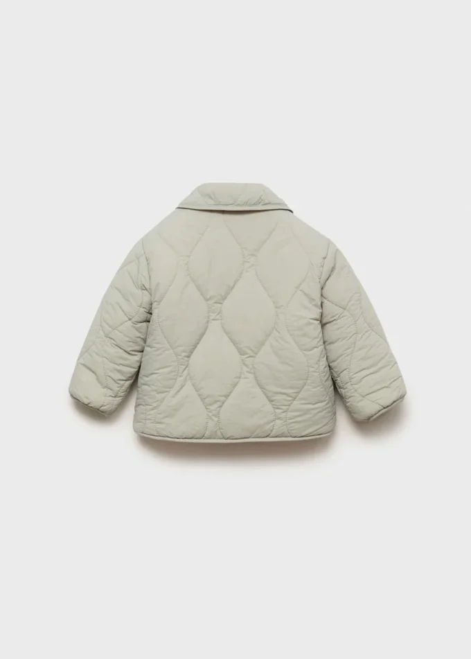 Anorak rembourré avec doublure en peau lainée