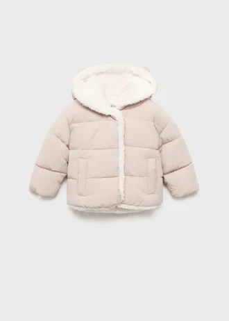 Anorak rembourré avec intérieur effet fourrure