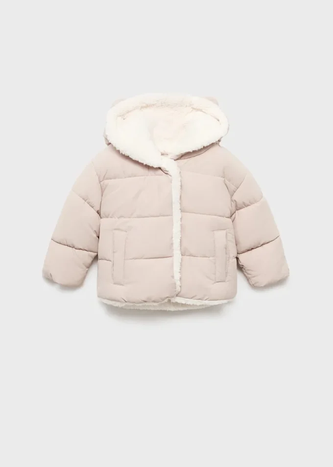 Anorak rembourré avec intérieur effet fourrure