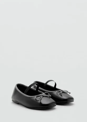 Ballerines bicolores avec nœud