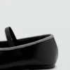 Ballerines bicolores avec nœud