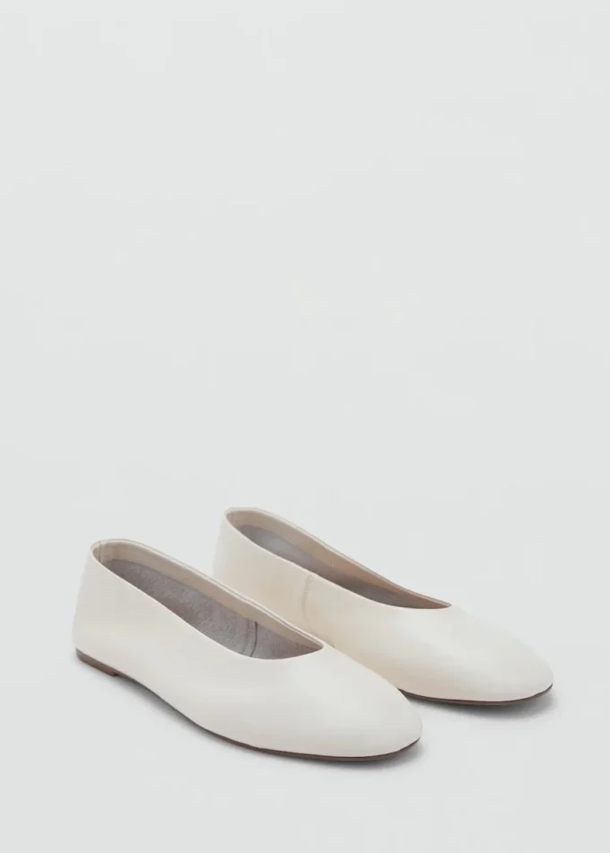 Ballerines en cuir