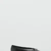 Ballerines en cuir avec nœud