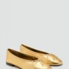 Ballerines en cuir avec nœud